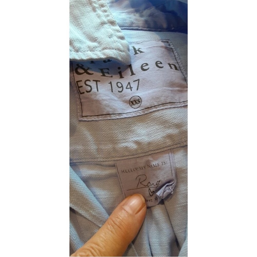 Frank & Eileen Rory denim shirt dress in glacier blue XXS - Picture 5 of 8